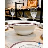 Service de table COPPELIA 24 pièces en porcelaine de limoge pour 6 personnes