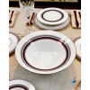 Service de table COPPELIA 24 pièces en porcelaine de limoge pour 6 personnes
