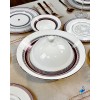 Service de table COPPELIA 24 pièces en porcelaine de limoge pour 6 personnes