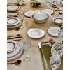 Service de table COPPELIA 24 pièces en porcelaine de limoge pour 6 personnes