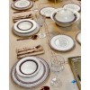 Service de table COPPELIA 24 pièces en porcelaine de limoge pour 6 personnes