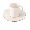 Service à café Glamour 4 tasses avec sous tasses