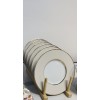 Lot de 6 assiettes 18 cm Madeleine nude