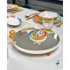 Plateau rond avec pied Palladium 28CM