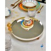 Plateau rond avec pied Palladium 28CM