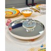 Plateau rond avec pied Palladium 28CM