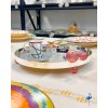 Plateau rond avec pied Palladium 28CM
