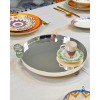 Plateau rond avec pied Palladium 28CM