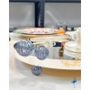 Plateau rond avec pied Palladium 28CM