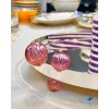 Plateau rond avec pied 32cm Palladium