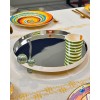 Plateau rond avec pied 32cm Palladium