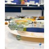 Plateau rond avec pied 32cm Palladium