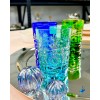 6 verres à thé Dresden 6 couleurs