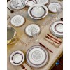 Service de table COPPELIA 24 pièces en porcelaine de limoge pour 6 personnes