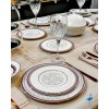 Service de table COPPELIA 24 pièces en porcelaine de limoge pour 6 personnes