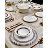Service de table COPPELIA 24 pièces en porcelaine de limoge pour 6 personnes